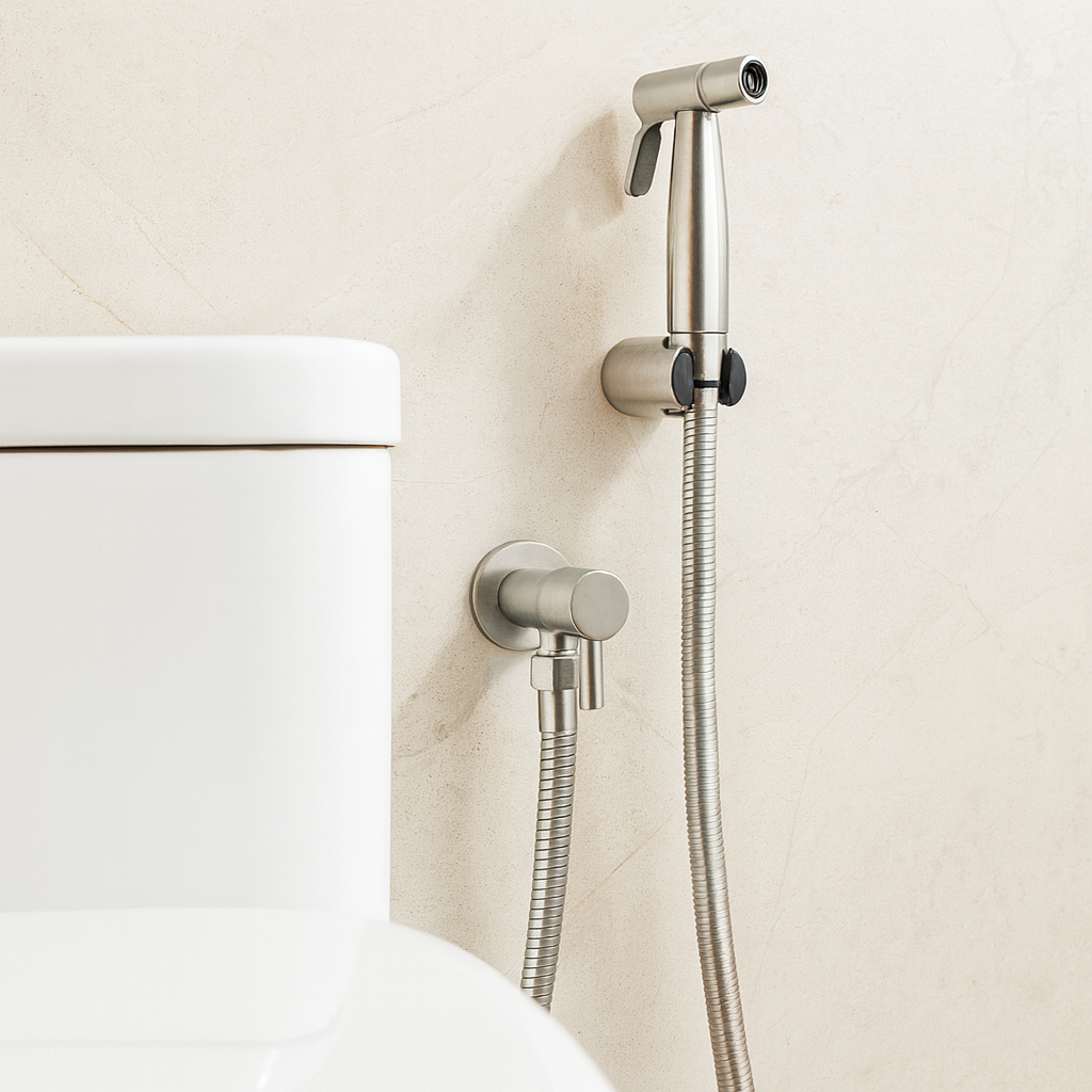 Avelena | Edelstahl Bidet Sprayer AquaNova – Hygienische Toilettendusche mit Wandhalterung