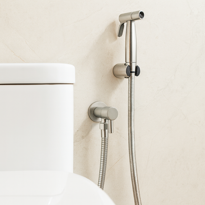Avelena | Edelstahl Bidet Sprayer AquaNova – Hygienische Toilettendusche mit Wandhalterung