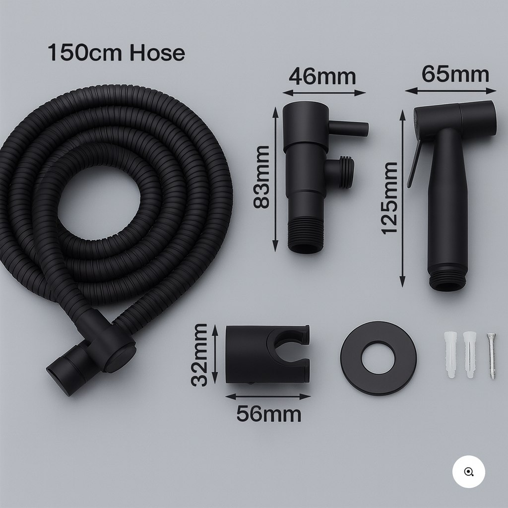 Avelena | Edelstahl Bidet Sprayer AquaNova – Hygienische Toilettendusche mit Wandhalterung