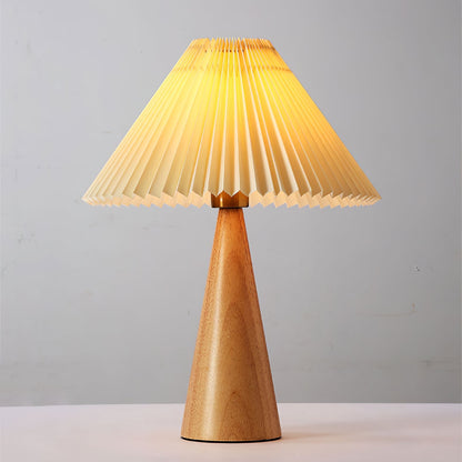 Avelena | AntiqueRadiance – Elegante Holz- und Metalltischlampe