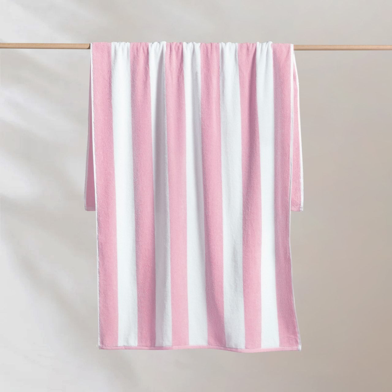 Avelena | Cabana Baumwolle Frottee Strandtuch Rosa