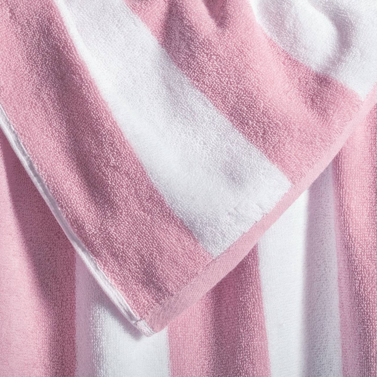 Avelena | Cabana Baumwolle Frottee Strandtuch Rosa