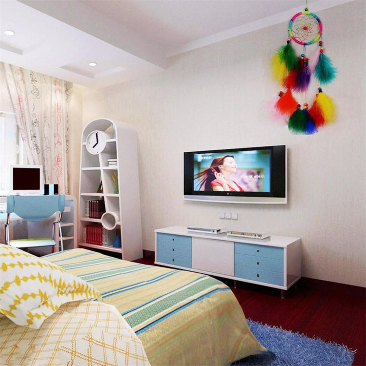 Avelena | Einfache kreative Wohnkulturornamente Traumfänger Autoanhänger (Weiß)