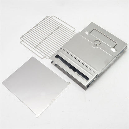 Avelena | Tragbarer Edelstahl Klappgrill Holzkohlegrill Grill Outdoor Camping Holzofen