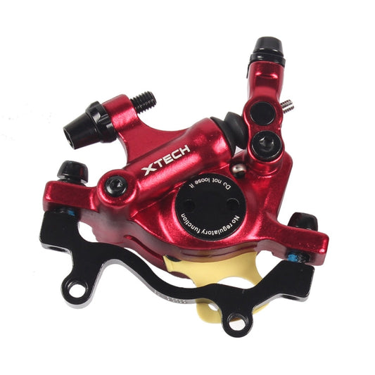 Avelena | ZOOM HB100 Mountainbike Hydraulische Bremssattel Klappfahrrad Kabelzug Hydraulische Scheibenbremse Sattel, Stil:Hinten(Rot)