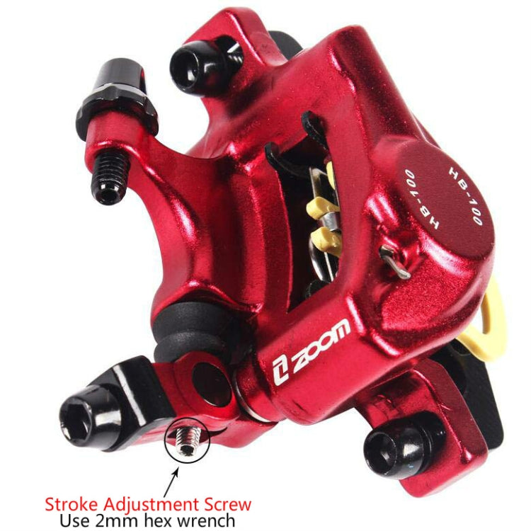 Avelena | ZOOM HB100 Mountainbike Hydraulik Brake Caliper Folding Bike Kabelzug Hydraulik Scheibenbremszange, Stil: Vorn und Hinten (Blau)