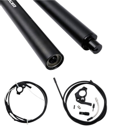 Avelena | ZOOM Fahrrad Drahtgesteuertes Hydraulik Hebesattelrohr Mountainbike Sattelstütze, Größe:30.9mm, Spezifikation:400mm Interne Verlegung