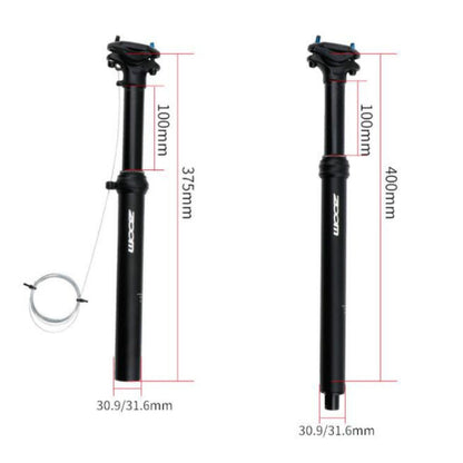 Avelena | ZOOM Fahrrad Drahtgesteuertes Hydraulik Hebesattelrohr Mountainbike Sattelstütze, Größe:30.9mm, Spezifikation:400mm Interne Verlegung