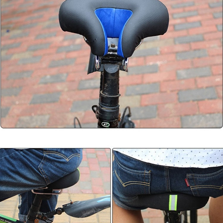 Avelena | Noseless Fahrrad Sattel Mountain Bike Verdickte Weiche Polsterung (Schwarz)