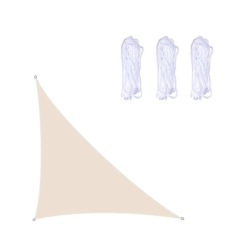 Avelena | Dreieckiger Outdoor-Garten-Sonnensegel wasserdicht UV-beständig, Größe: 3m x 4m x 5m (Beige)