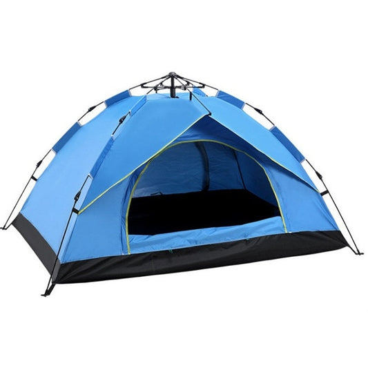 Avelena | TC-014 Outdoor Strand Reise Camping Automatisch Feder Mehrpersonen-Zelt für 3-4 Personen (Blau)