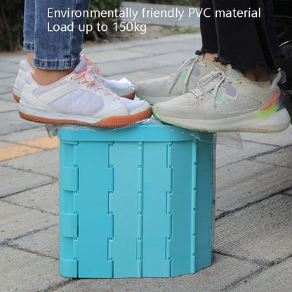 Avelena | Auto-Toilette Integrierte Tragbare Klapptoilette Selbstfahrende Tour Outdoor Camping Toilette (Hellgrau)