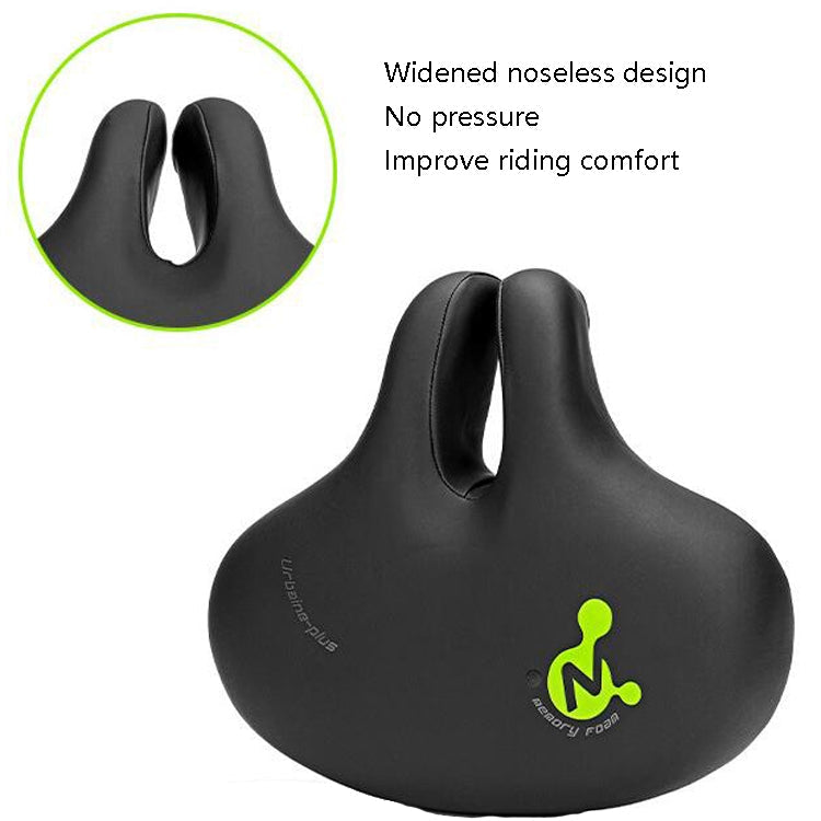 Avelena | Bike No Nasal Seat Mountainbike Sattel Bequeme Stoßdämpfung Fahrrad Outdoor Fahrrad Zubehör Sattel (Fluoreszierendes Grün)