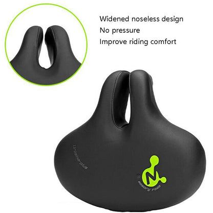 Avelena | Bike No Nasal Seat Mountainbike Sattel Bequeme Stoßdämpfung Fahrrad Outdoor Fahrrad Zubehör Sattel (Fluoreszierendes Grün)