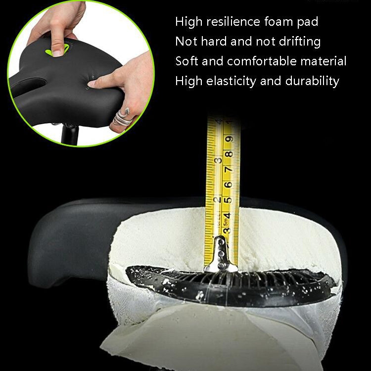 Avelena | Bike No Nasal Seat Mountainbike Sattel Bequeme Stoßdämpfung Fahrrad Outdoor Fahrrad Zubehör Sattel (Fluoreszierendes Grün)