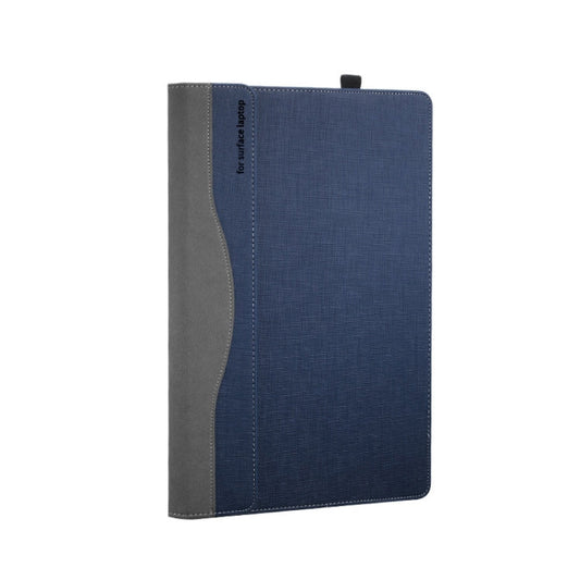 Avelena | 13,5 Zoll Multifunktionale PU-Leder Laptop-Hülle für Microsoft Surface Laptop 1/2/3/4 (Blau)