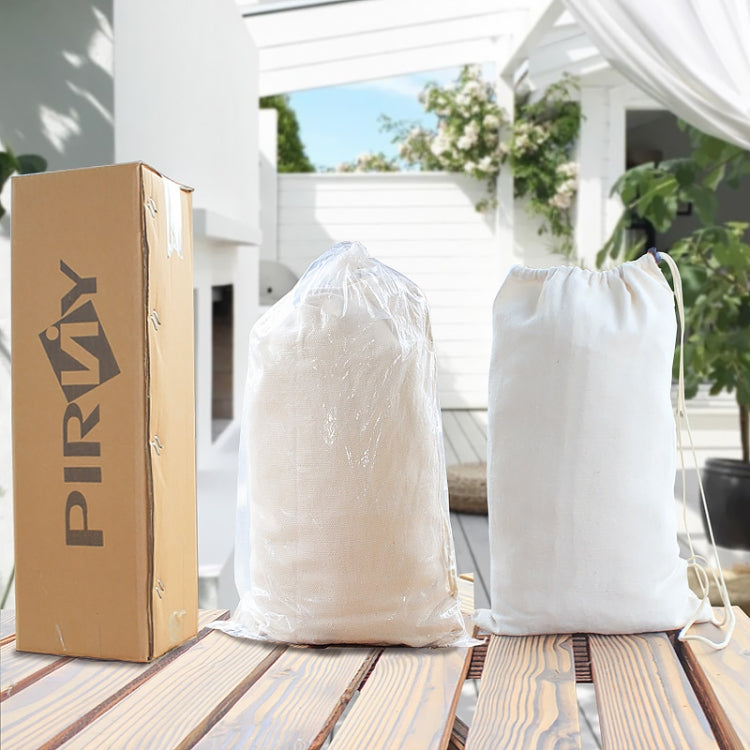 Avelena | 200x150cm Doppel Outdoor Camping Fransen Canvas Hängematte mit Stock(Weiß)