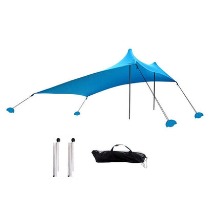Avelena | Outdoor Strand Lycra Überdachung Camping Zelt Sonnenblende Angelzelt, Größe: 210x160x150cm(Blau)