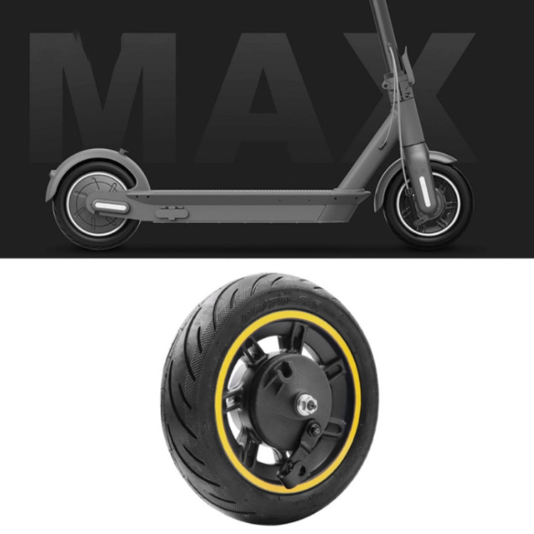 Avelena | 10 Zoll Elektroroller Vorderreifen schlauchlos für Ninebot MAX G30(Gelb)