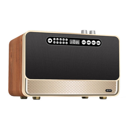 Avelena | W1 Holz HIFI Sound-Effekt Desktop Wireless Bluetooth Lautsprecher (Gold)