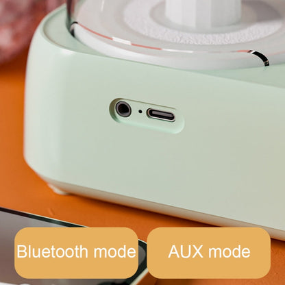 Avelena | Y02 Retro Schallplattenspieler Drahtloser Bluetooth-Lautsprecher Umgebungslicht Aromatherapie Bluetooth-Audio (Pink)