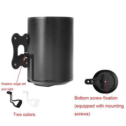 Avelena | Für SONOS Era100 WiFi Funk Bluetooth Lautsprecher Metall Wandhalterung (Schwarz)