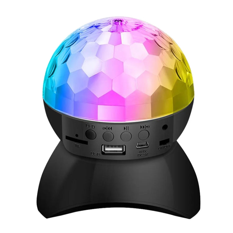 Avelena | Home LED Magic Ball Lichter Bounce Ambient Lampen Raum Sound Lichter Bälle, Farbe: Lade Modell Schwarz (RGB Farbige 5W)