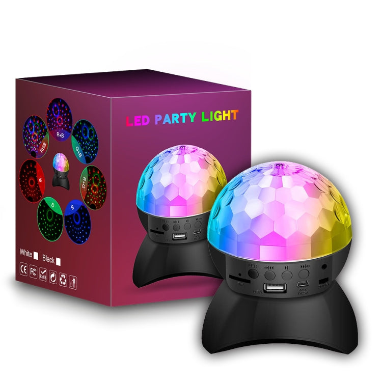 Avelena | Home LED Magic Ball Lichter Bounce Ambient Lampen Raum Sound Lichter Bälle, Farbe: Lade Modell Schwarz (RGB Farbige 5W)