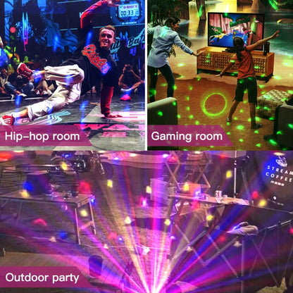 Avelena | Home LED Magic Ball Lichter Bounce Ambient Lampen Raum Sound Lichter Bälle, Farbe: Lade Modell Schwarz (RGB Farbige 5W)