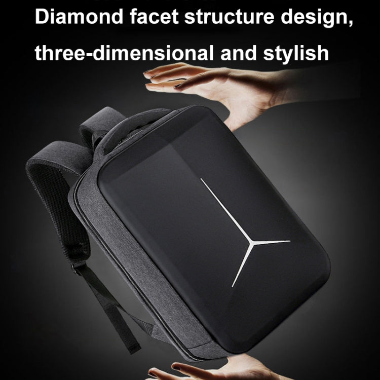 Avelena | 15 Zoll Multifunktionale Wasserdichte Business Sport Laptop Rucksack mit USB-Port (Schwarz)