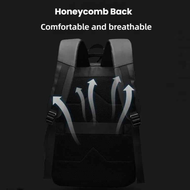 Avelena | WEPOEWR Herren 14-Zoll Laptop Rucksack Wasserdicht Große Kapazität Business Pendler Rucksack (Schwarz)