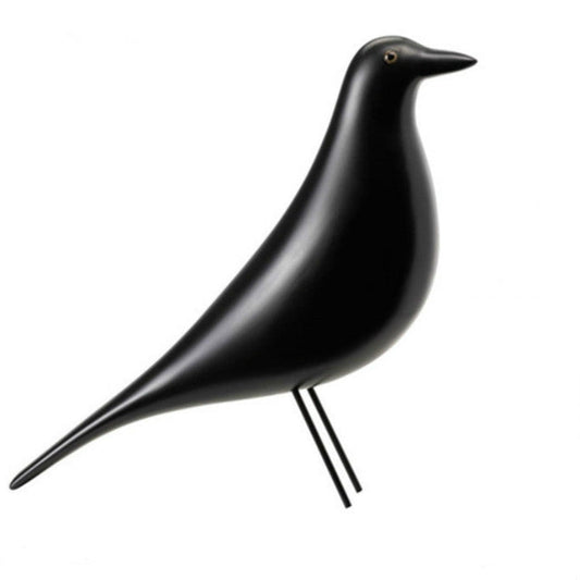 Avelena | Resin Craft Vogel Figurine Büro Ornamente Heim Dekoration Zubehör (Schwarz)