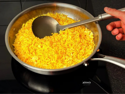 Avelena | Titan Premium Bratpfanne – Unbeschichtete gehämmerte Titanpfanne für alle Kochfelder, einschließlich Induktion