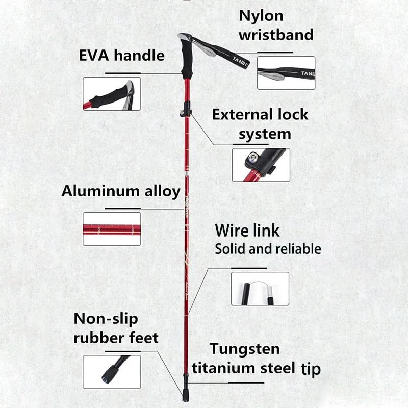Avelena | Ultraleichte Teleskop-Trekkingstöcke für sicheren Halt beim Wandern