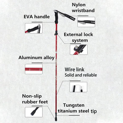 Avelena | Ultraleichte Teleskop-Trekkingstöcke für sicheren Halt beim Wandern