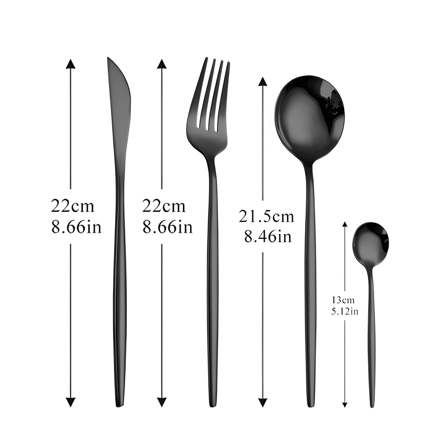 Avelena Gold Besteckset für Stilbewusste: Modernes Design