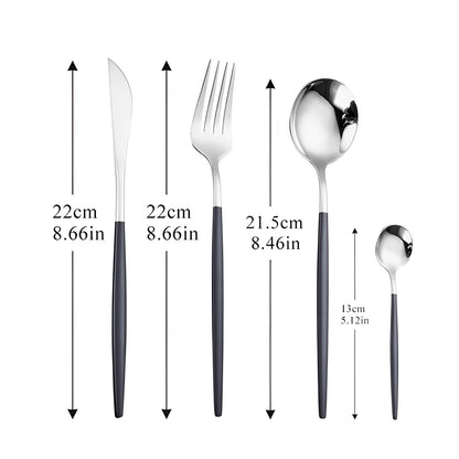 Avelena Gold Besteckset für Stilbewusste: Modernes Design
