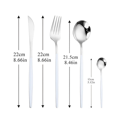 Avelena Gold Besteckset für Stilbewusste: Modernes Design