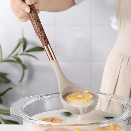 Avelena | Edelstahl Küchenutensilien Set mit rutschfesten Griffen zum Kochen & Backen - 10-teiliges Kochwerkzeug