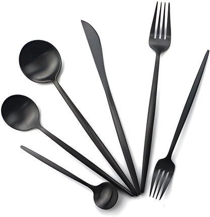 Avelena Mattes Edelstahl Besteckset – Modern & Minimalistisch