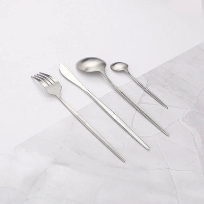 Avelena Minimalistisches Edelstahl Besteckset für Ihr Zuhause