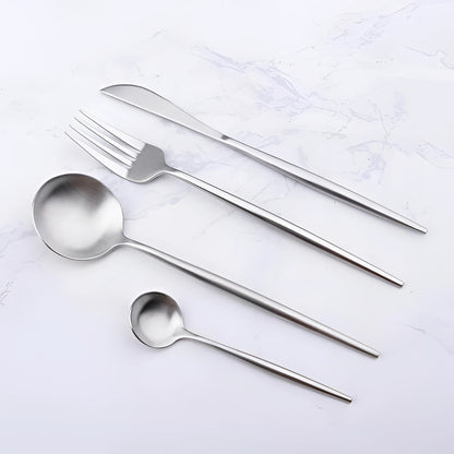 Avelena Minimalistisches Edelstahl Besteckset für Ihr Zuhause