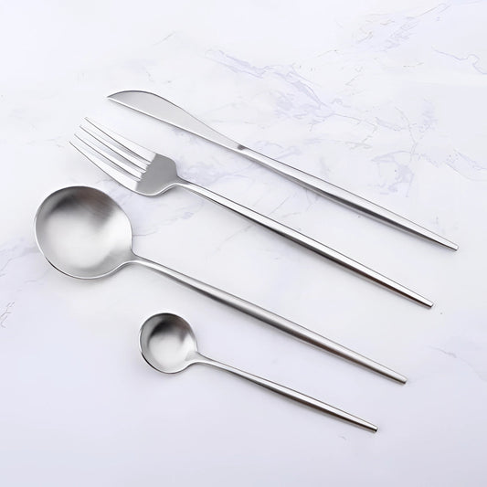 Avelena Minimalistisches Edelstahl Besteckset für Ihr Zuhause