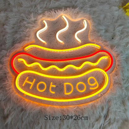 Avelena | Quickbite Fastfood Neonlicht Nachtlampe