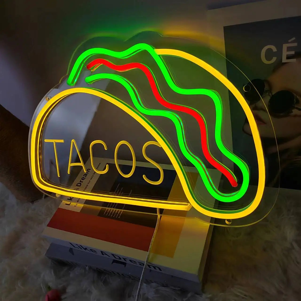 Avelena | Quickbite Fastfood Neonlicht Nachtlampe
