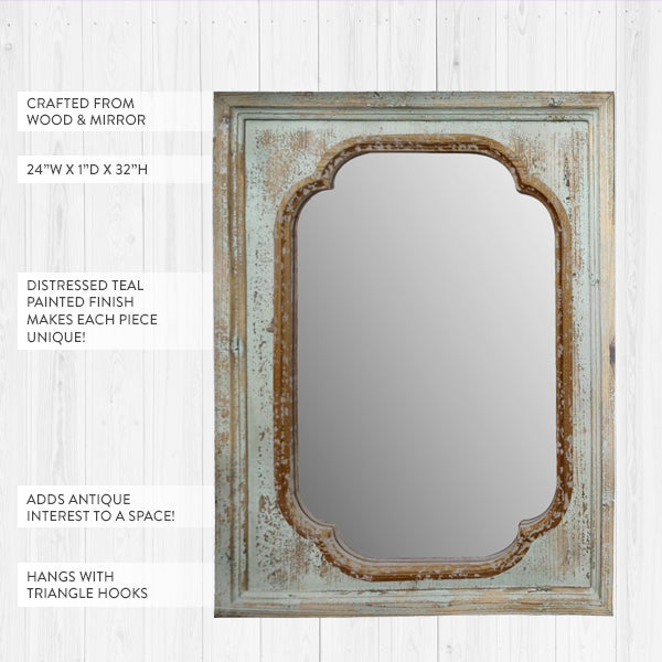 Avelena | Torn Teal Hol Spiegel