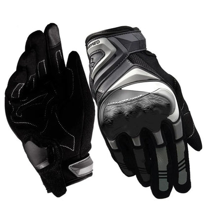 Avelena | Atmungsaktive Ganzfinger Motorradhandschuhe mit Touchscreen – Schützend