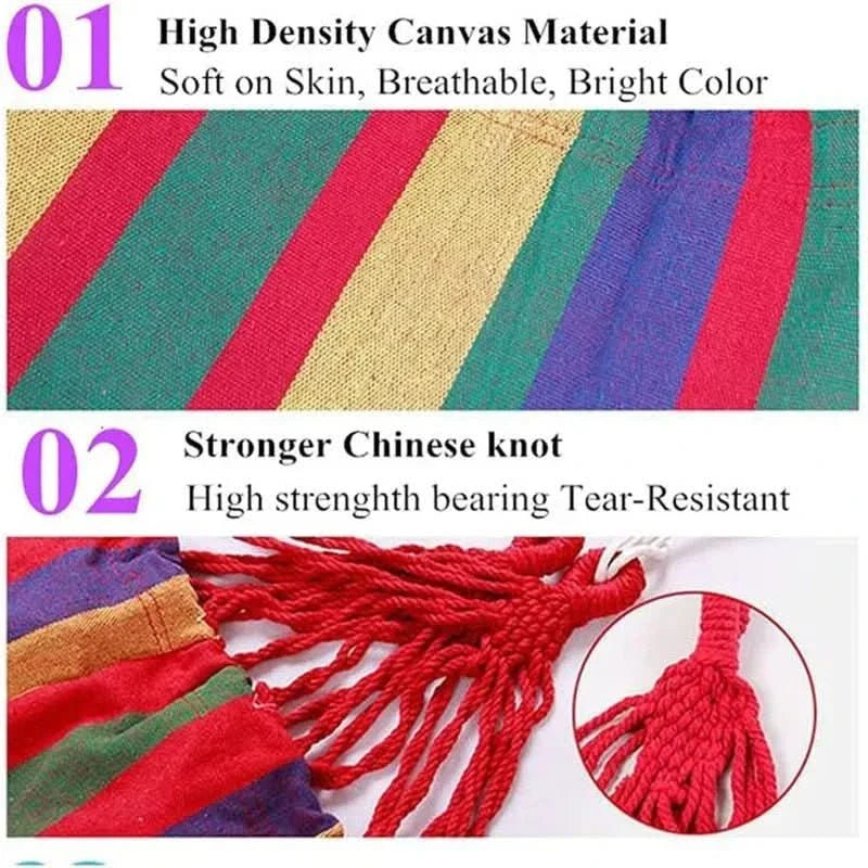 Avelena | Tragbarer Canvas-Hängestuhl für drinnen & draußen