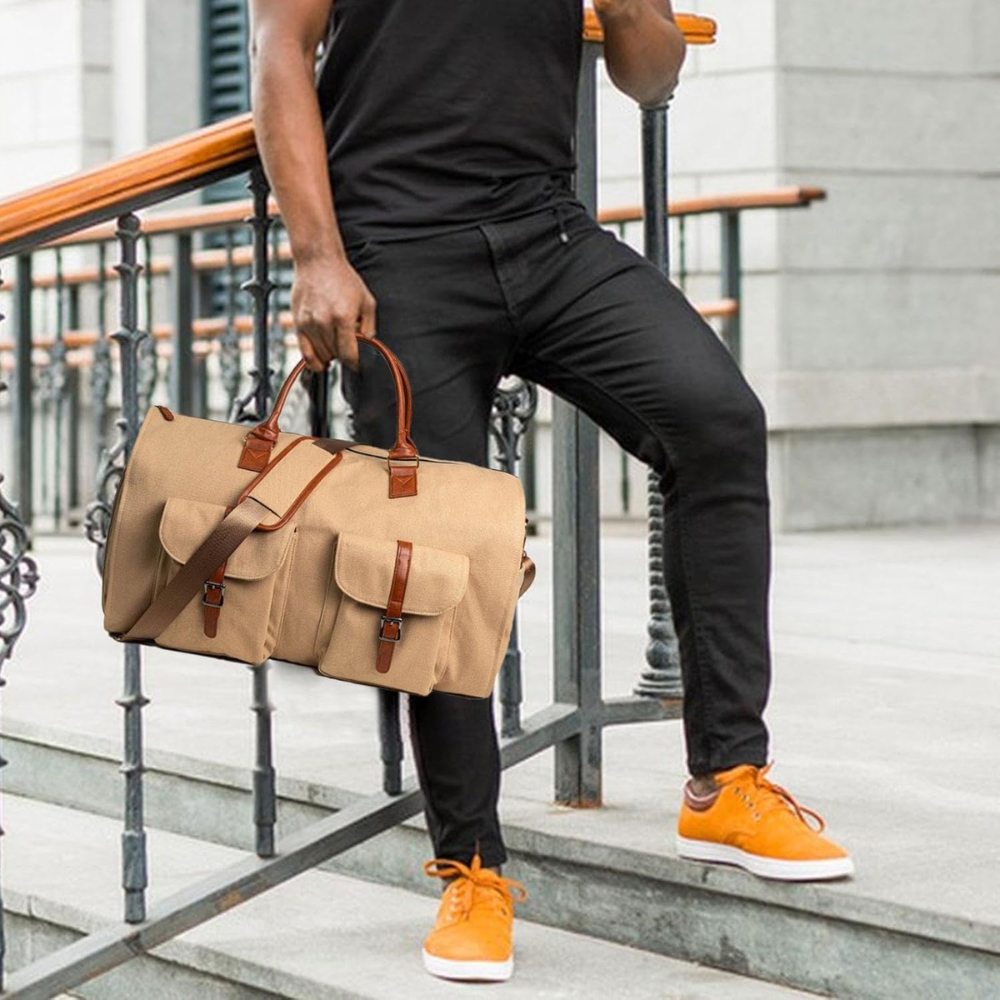 Avelena | Travel Duffel Bag Leather Carry On Luggage