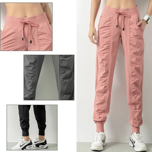 Jogginghose für Damen mit Kordelzug | Schnell trocknende, atmungsaktive Turnhose | Yerena